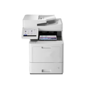 Refurbished Enterprise Color Laser All‐in‐One Printer with Fast Printing, Large Paper Capacity, and Advanced Security Features, White